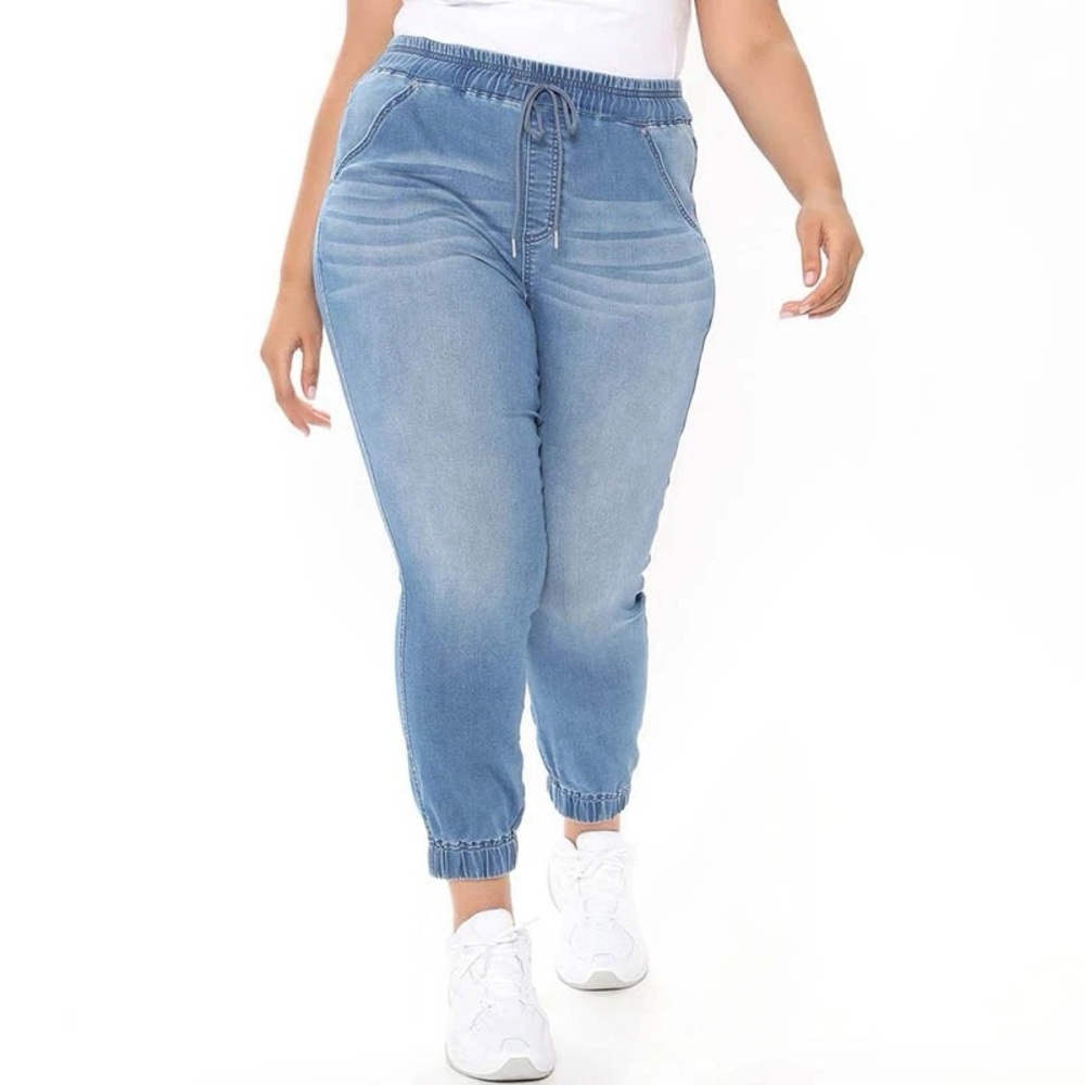 Light Blue Denim Elastic